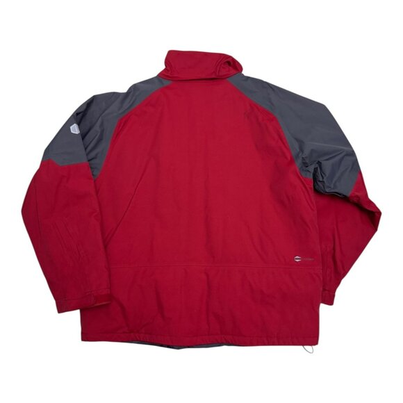 HELLY HANSEN Waterproof Snowboard Ski Red Y2K Winter Parka Jacket Mens XL - Picture 2 of 9